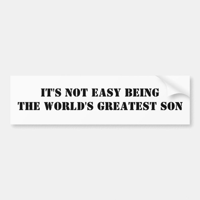 Son Bumper Sticker (Front)