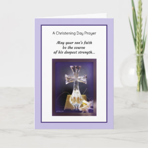 Son Christening Card