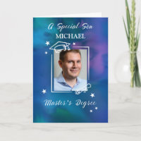 Son Custom Photo and Name Master’s Degree