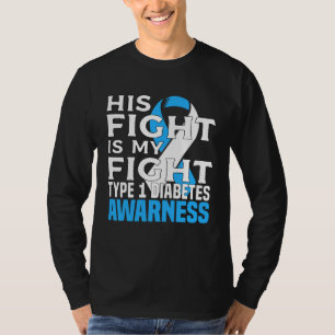 Son Dad T1D Diabetic Type 1 Diabetes Awareness T-Shirt