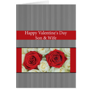 Son & Daughter in Law Happy Valentine's Day Roses