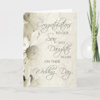Son & Daughter In Law Wedding Congratulations Card