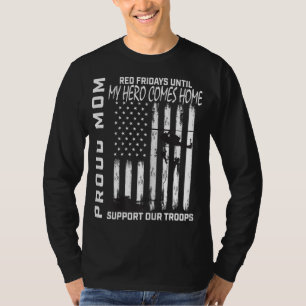 Son Daughter Mum Red Friday Military Support Troop T-Shirt