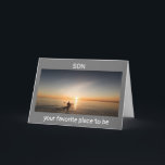 SON ENJOY YOUR BIRTHDAY "OUT ON THE WATER"   CARD<br><div class="desc">WHAT AN AWESOME WAY  TO SAY "HAPPY BIRTHDAY" TO A FRIEND OR A FAMILY MEMBER WHO LOVE THE WATER AND BEING OUT ON IT AS MUCH AS THEY CAN!!!! THANKS FOR STOPPING BY 1 OF MY 8 STORES!!</div>