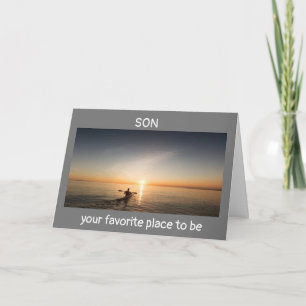 SON ENJOY YOUR BIRTHDAY "OUT ON THE WATER"   CARD