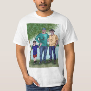 Son, Father and Grandfather, Artwork commission T-Shirt