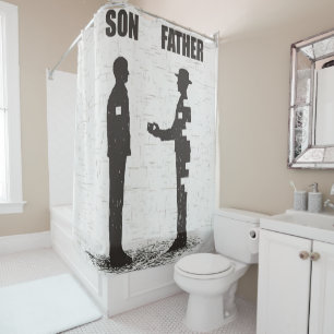 Son Father Gift For Father From Son, Best Dad Shower Curtain