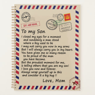 Son Gift Letter To My Son Love From Mum Planner