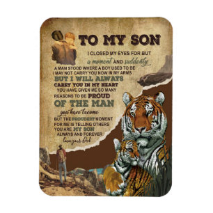 Son Gifts Letter To My Son Love From Dad Magnet