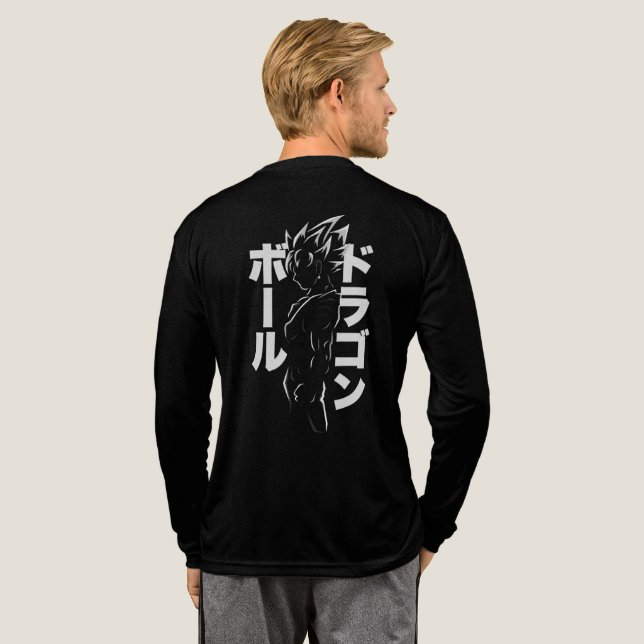 Son goku black t shirt (Full Back)