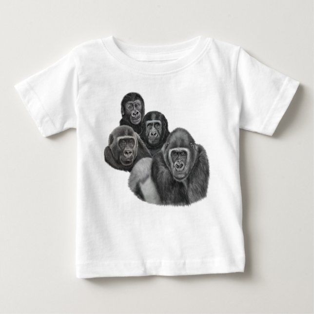 Son Gorilla T-shirts By AGE. Gorilla Life GL/TFW (Front)