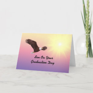 Son Graduation Eagle Card