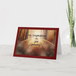 Son Graduation Folded Greeting Card