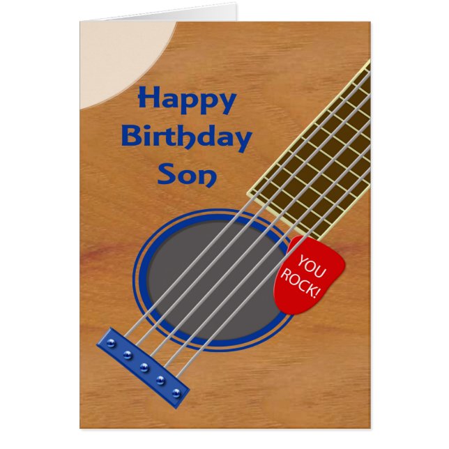 Son Guitar Player Birthday (Front)