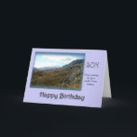 Son Happy Birthday - Mountain top Card<br><div class="desc">Simple but elegant landscape card for a son on his birthday. Photograph taken in the French alps. © Marion Hedger</div>