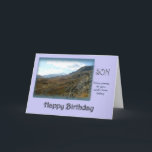 Son Happy Birthday - Mountain top Card<br><div class="desc">Simple but elegant landscape card for a son his birthday. Photograph taken in the French alps. © Marion Hedger</div>