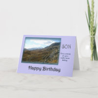 Son Happy Birthday - Mountain top