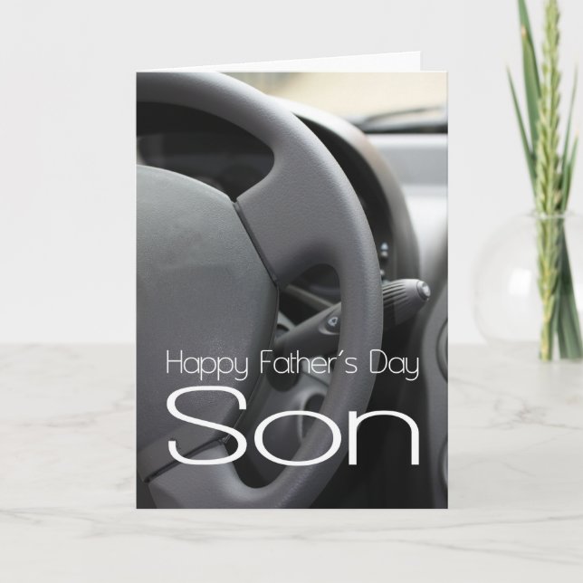son Happy Father's Day Card (Front)