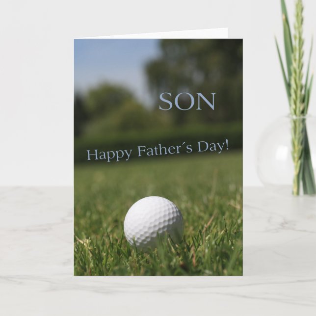 son Happy Father's Day Card (Front)