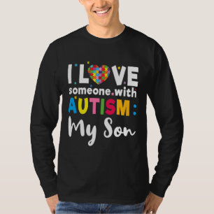 Son I Love Heart Special Autism Awareness T-Shirt