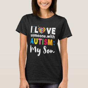 Son I Love Heart Special Autism Awareness T-Shirt