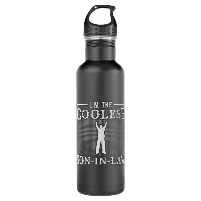 Son In Law Awesome Father In Law Lawsuit Gift Idea 710 Ml Water Bottle (Front)