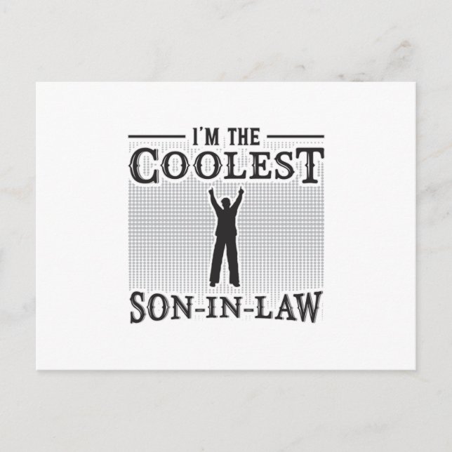 Son In Law Awesome Father Law Lawsuit Funny Gift Postcard (Front)