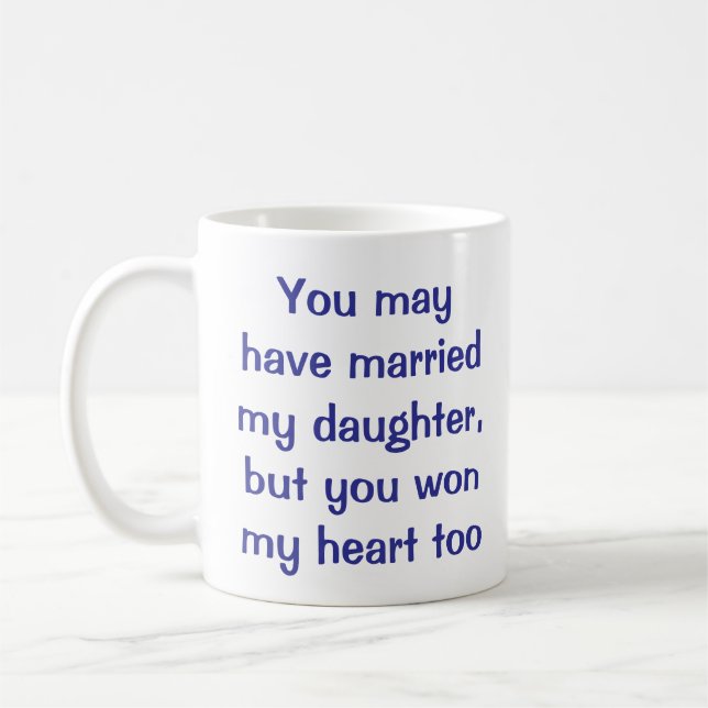 Son-in-law Ceramic Gift Coffee Mug (Left)