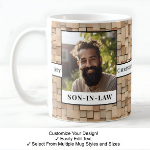 Son-in-law, Favourite Child, Photo, Wood Mug C503