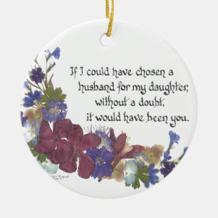 Son-in-Law gift Ceramic Tree Decoration