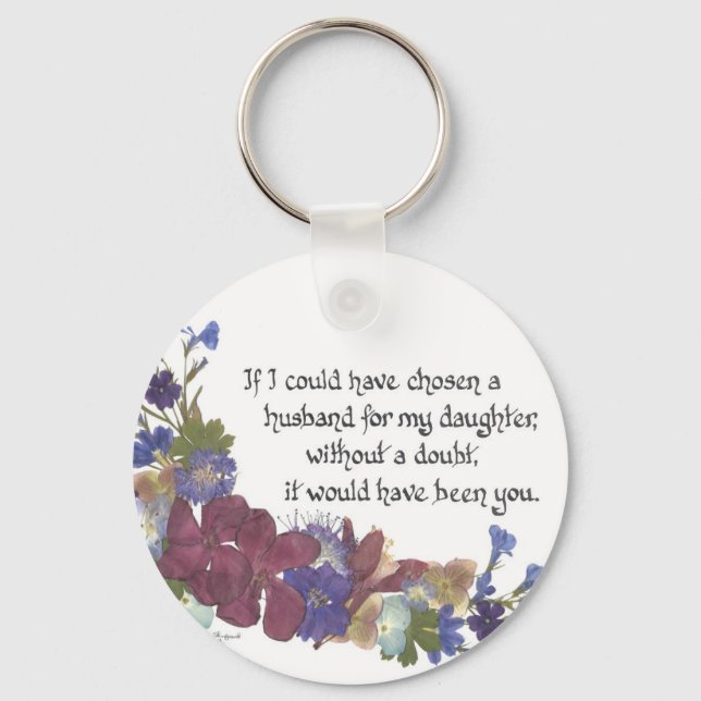 Son-in-Law gift Key Ring (Front)