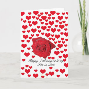 Son in Law Happy Valentine's Day Roses Holiday Card
