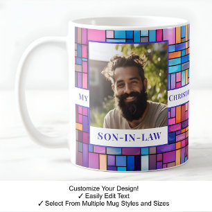 Son-in-law, Name, Message, Photo, Mosaic Mug C501