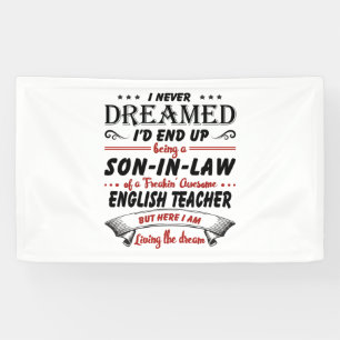 Son In Law Of Awesome English Teacher Banner