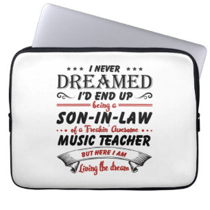 Son In Law Of Awesome Music Teacher Laptop Sleeve