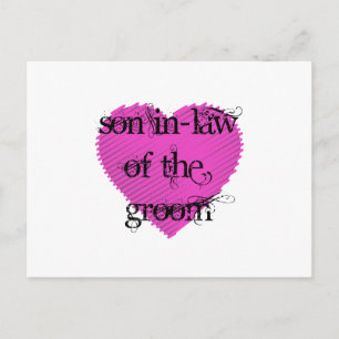 Son In-Law of the Groom Postcard