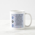 Son in Law Poem - 40th Birthday Design Coffee Mug<br><div class="desc">A great gift for a son in law on his 40th birthday</div>
