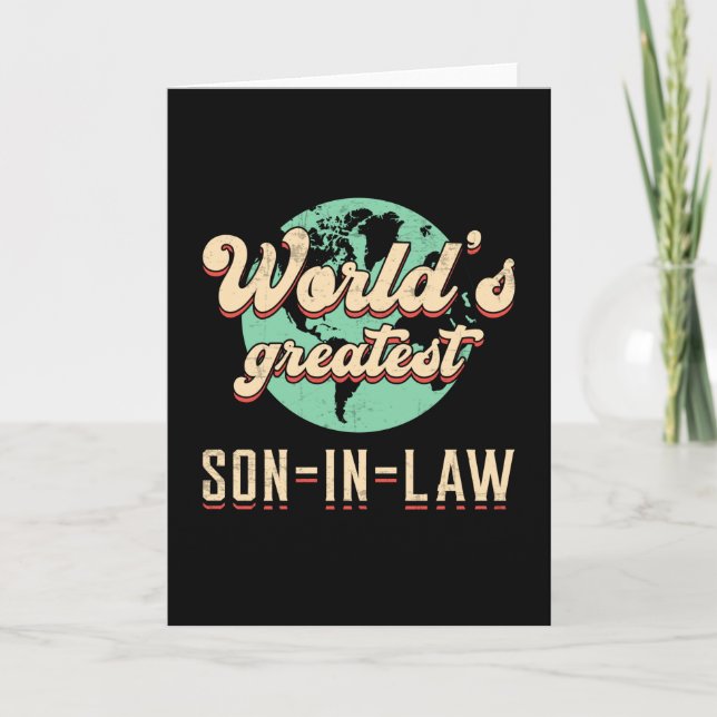Son In Law Proud Father In Law Lawsuit Gift Idea Card (Front)