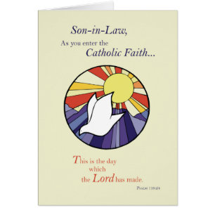 Son-in-Law RCIA Catholic Dove Sun Circle, Rite of