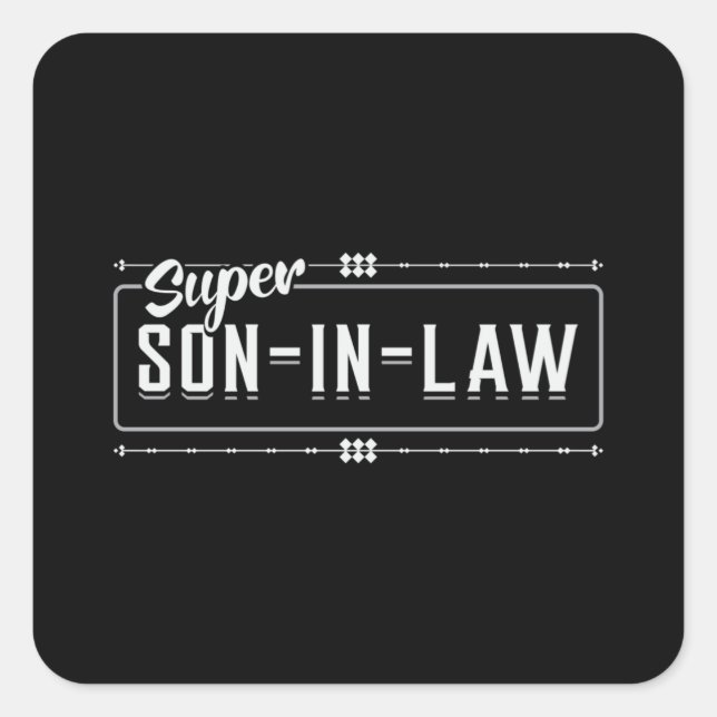 Son In Law Son Best Lawsuit Awesome Gift Idea Square Sticker (Front)