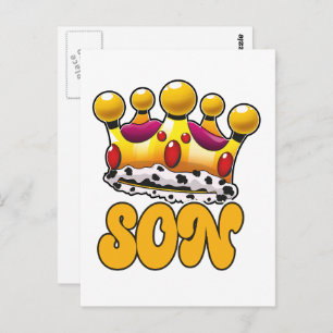 Son Kings crown Postcard