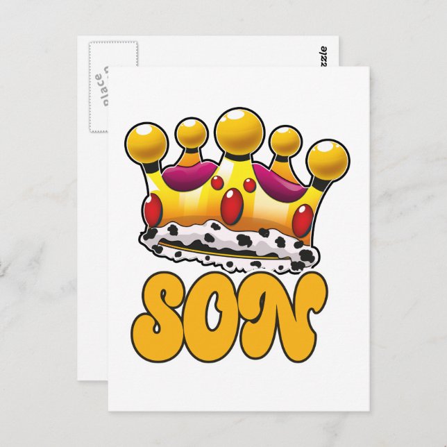 Son Kings crown Postcard (Front/Back)