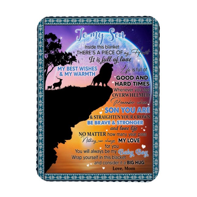 Son Lovers | To My Son There's A Piece Of My Heart Magnet (Vertical)