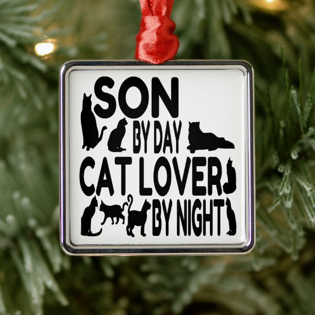 Son Loves Cats Metal Tree Decoration (Tree)