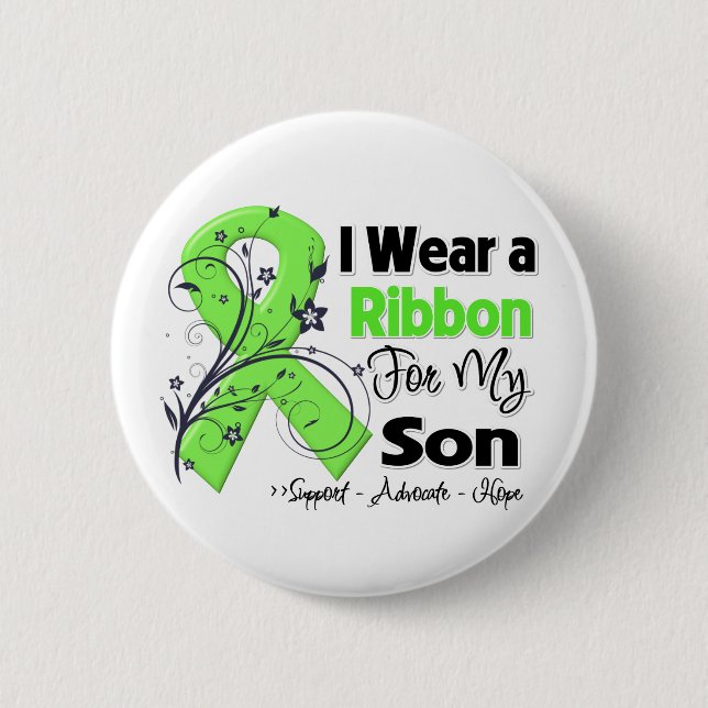Son - Lymphoma Ribbon 6 Cm Round Badge (Front)