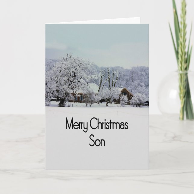 Son Merry Christmas card (Front)