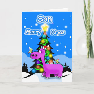 Son Merry Christmas Holiday Card