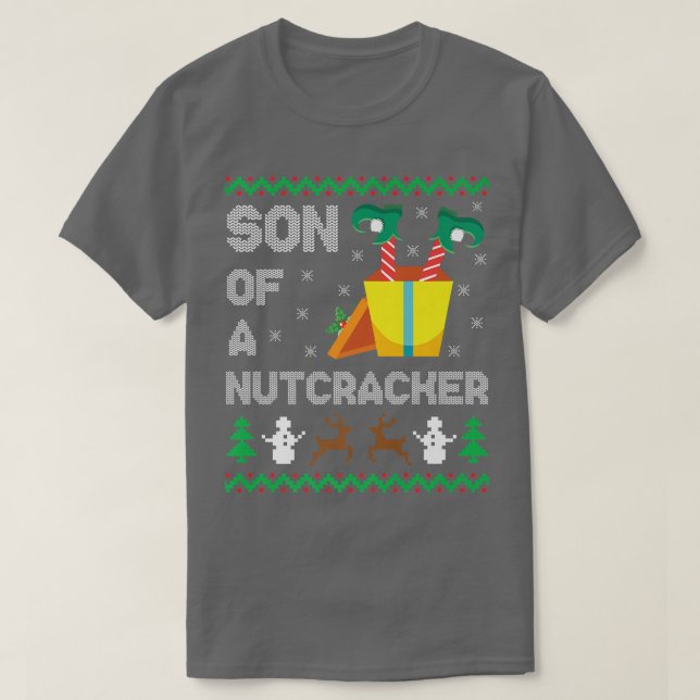 Son of a Nutcracker Funny Ugly Christmas Sweater N (Design Front)