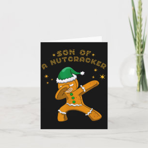Son Of A Nutcracker Pajamas Christmas Gingerbread  Card