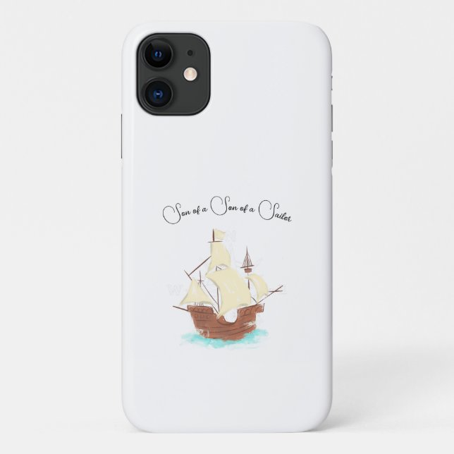Son of a Son of a Sailor pirate Case-Mate iPhone Case (Back)